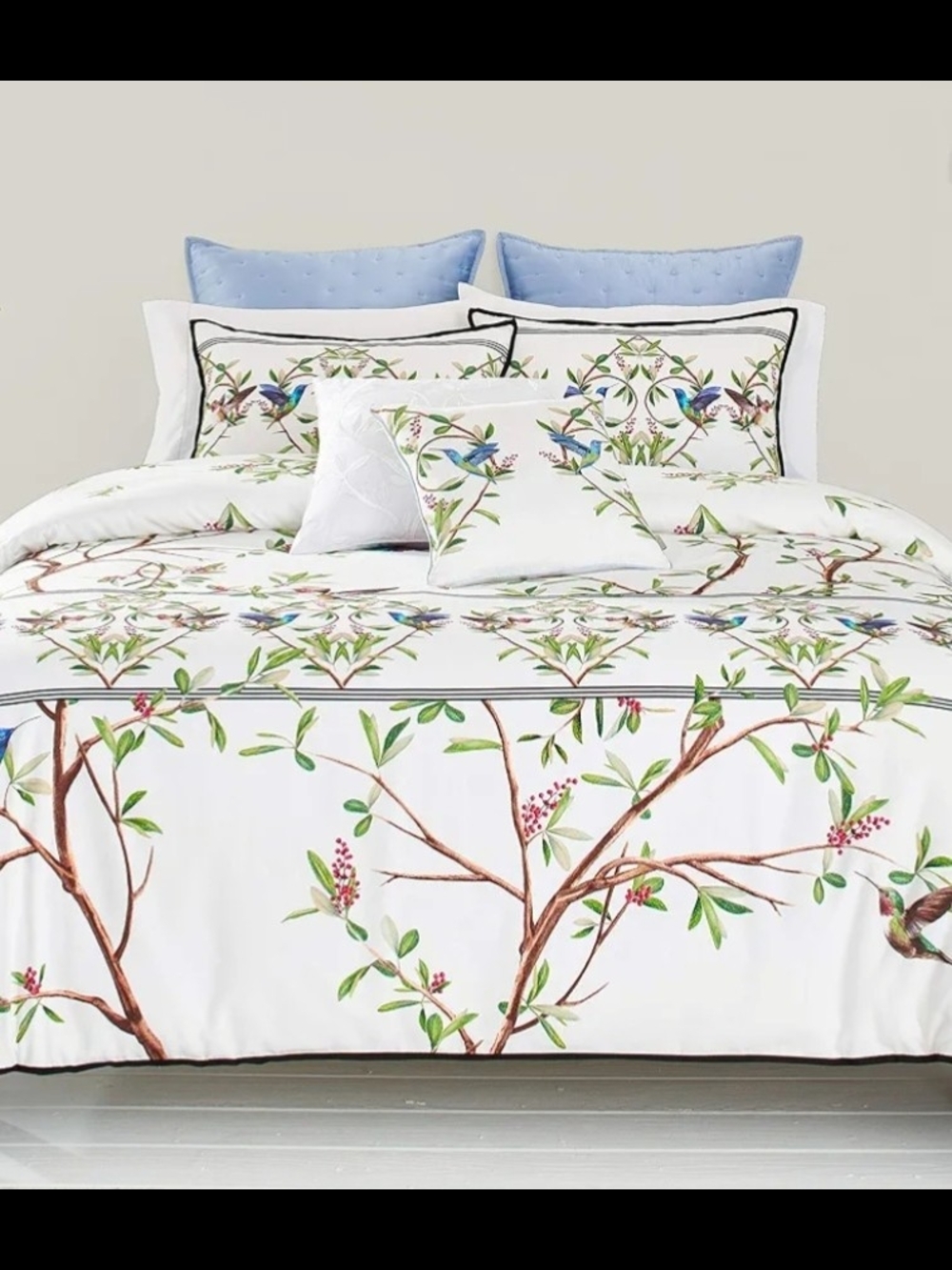 Ted Baker Highgrove Cotton 3 Piece Duvet Set with Shams, 92"x96" Full/Queen